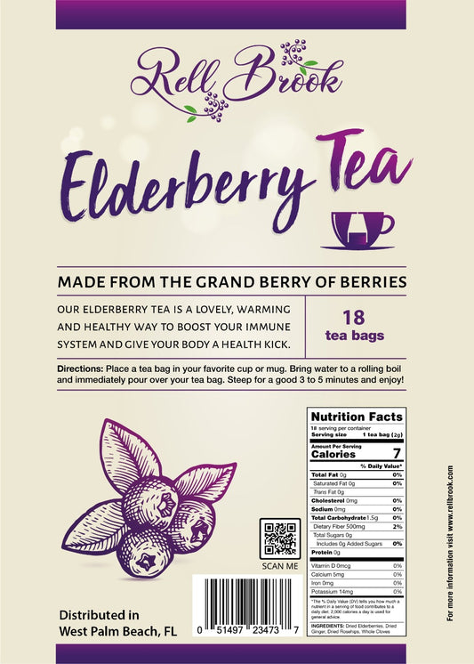 Elderberry Tea Bag facts
