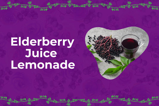 Elderberry juice lemonade